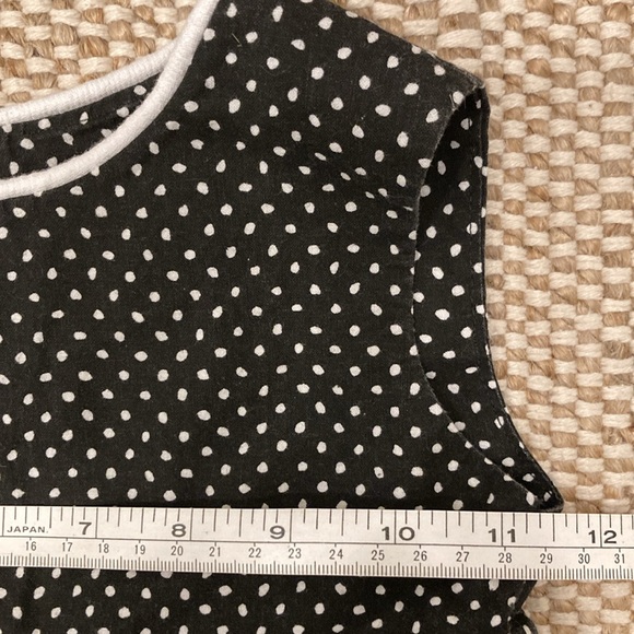 Vintage Black & White Dot Handmade Cotton Dress Size 4 90's Y2K - Picture 5 of 6
